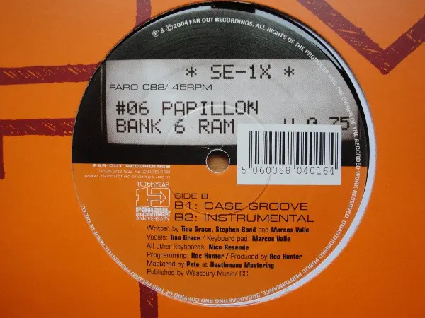 Papillon (3) - Chase Your Tail, Electronic, Broken Beat, Future Jazz, 2004 - Far Out Recordings, UK, Vinyl 1x 12", 45 RPM