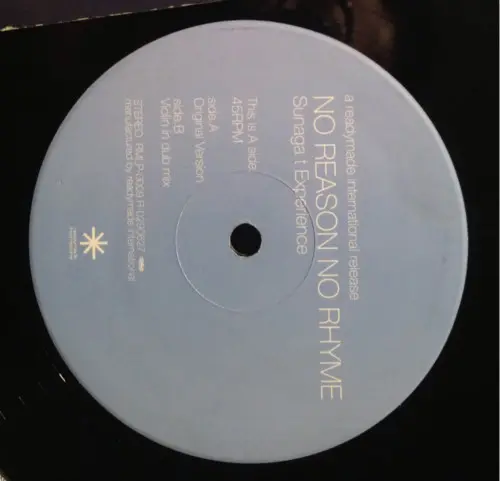 Sunaga T Experience - No Reason No Rhyme, Electronic, Deep House, 2002 - Readymade International, Japan, Vinyl 1x 12"