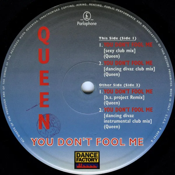 Album cover for You Don't Fool Me by Queen