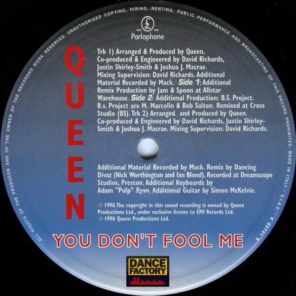 Album cover for You Don't Fool Me by Queen