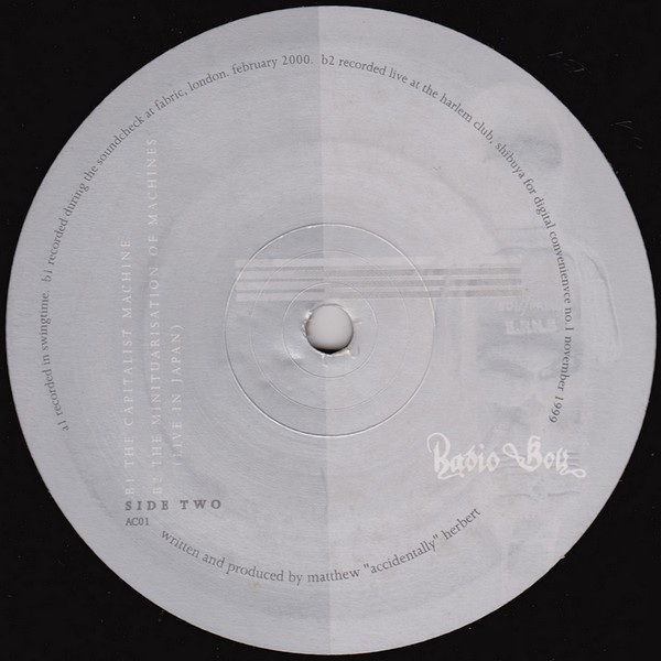 Radio Boy - A Machine Drilling For Oil, Electronic, Experimental, IDM, 2000 - Accidental, UK, Vinyl 1x 12", 33 ⅓ RPM