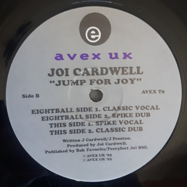 Joi Cardwell - Jump For Joi, Electronic, House, 1995 - Avex UK, UK, Vinyl 1x 12"
