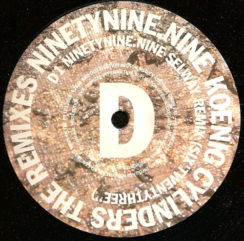 Koenig Cylinders - NinetyNine.Nine - The Remixes, Electronic, EBM, Techno, 2002 - Exacta.udio, Germany, Vinyl 2x 12", 45 RPM