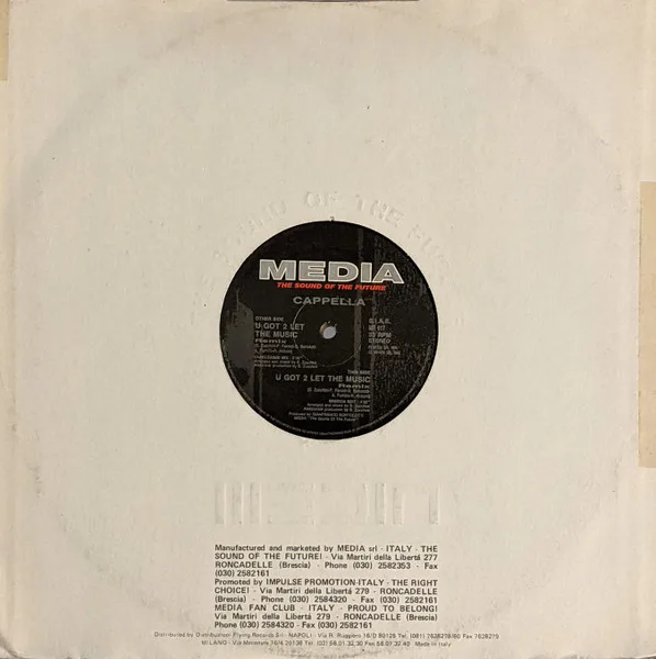 Album cover for U Got 2 Let The Music (Remix) by Cappella