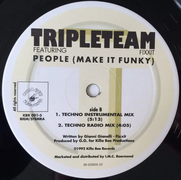 Album cover for People (Make It Funky) by Tripleteam Featuring MC Fixx It