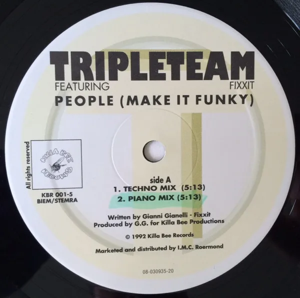 Album cover for People (Make It Funky) by Tripleteam Featuring MC Fixx It