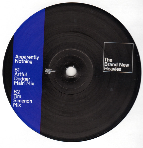 Brand New Heavies, The - Apparently Nothing, Electronic, Funk / Soul, House, UK Garage, 1999 - FFRR, UK & Europe, Vinyl 1x 12