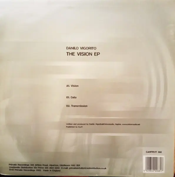Album cover for The Vision EP by Danilo Vigorito