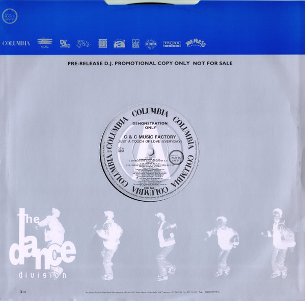 C + C Music Factory - Just A Touch Of Love (Everyday), Electronic, House, 1991 - Columbia, UK, Vinyl 1x 12", 33 ⅓ RPM, Promo