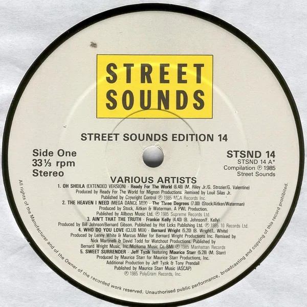 Album cover for Street Sounds Edition 14 by Various