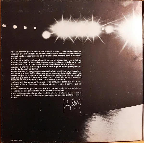 Album cover for En Direct De L'Olympia by Mireille Mathieu