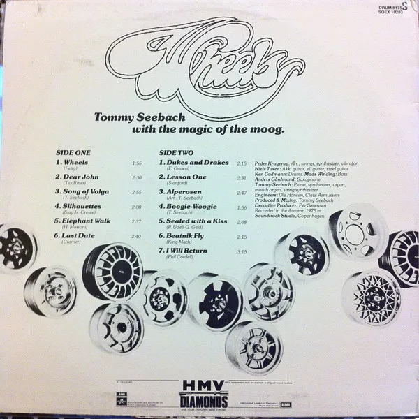 Album cover for Wheels by Tommy Seebach