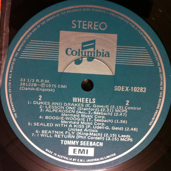 Album cover for Wheels by Tommy Seebach