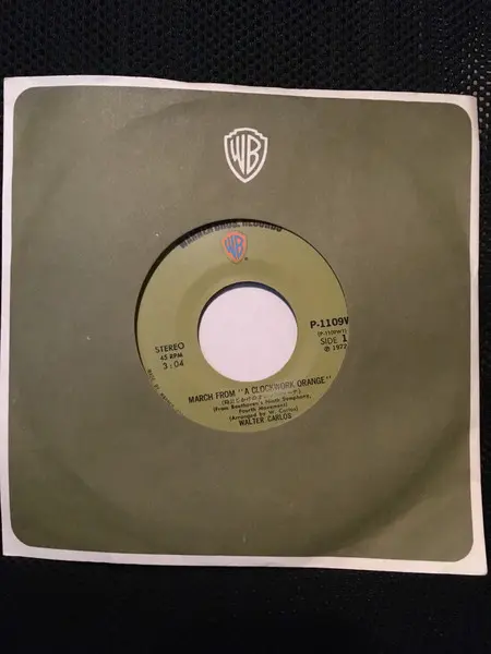 Walter Carlos - March From "A Clockwork Orange" , Classical, Stage & Screen, Neo-Classical, Soundtrack, Theme, 1972 - Warner 