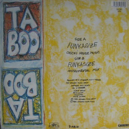 Taboo (7) - Funkasize - 1989 - Euro House, New Beat - Airplay Records, Carrere - Vinyl 1x 12"
