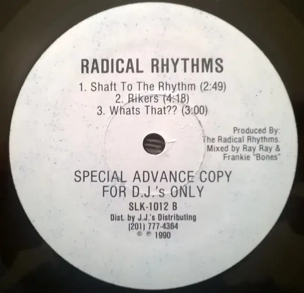 Radical Rhythms - EP, Electronic, Bleep, House, Techno, 1990 - SLK Records, US, Vinyl 1x 12", 33 ⅓ RPM, Promo