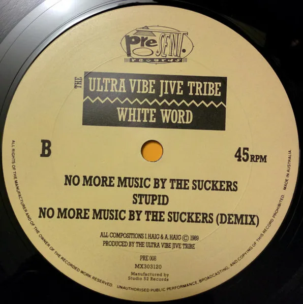 Album cover for White Word by Ultra Vibe Jive Tribe