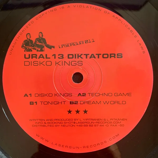 Album cover for Disko Kings by Ural 13 Diktators