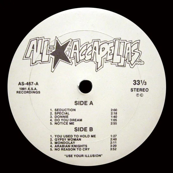 Album cover for All-Star-Accapellas by Various