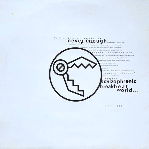 Tommy Gee - Drums Of Thunder - 1998 - Breakbeat, Drum n Bass - R & S Records - Vinyl 1x 12"