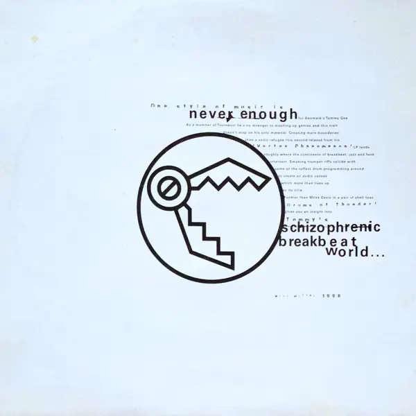 Tommy Gee - Drums Of Thunder - 1998 - Breakbeat, Drum n Bass - R & S Records - Vinyl 1x 12"