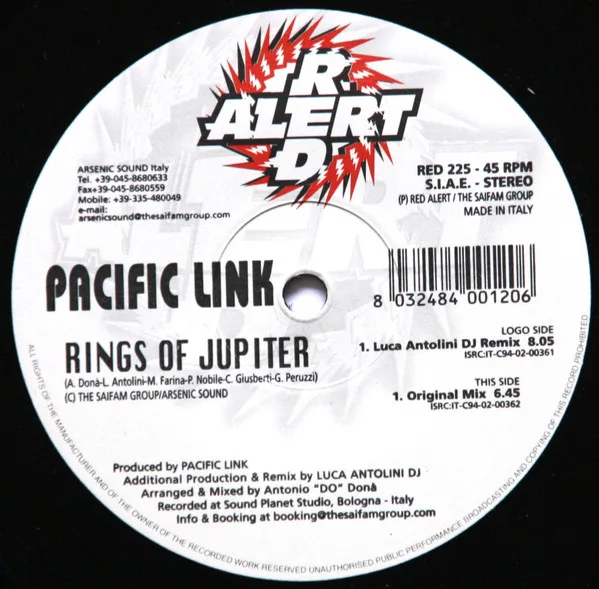 Album cover for Rings Of Jupiter by Pacific Link