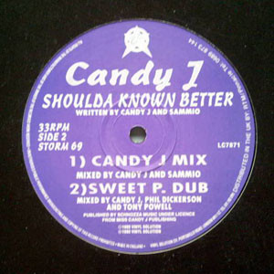 Candy J - Shoulda Known Better, Electronic, House, 1993 - Vinyl Solution, UK, Vinyl 1x 12", 33 ⅓ RPM