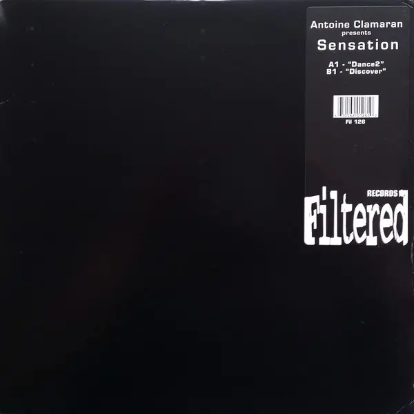 Antoine Clamaran - Sensation, Electronic, House, 2001 - Filtered Records, US, Vinyl 1x 12", 45 RPM