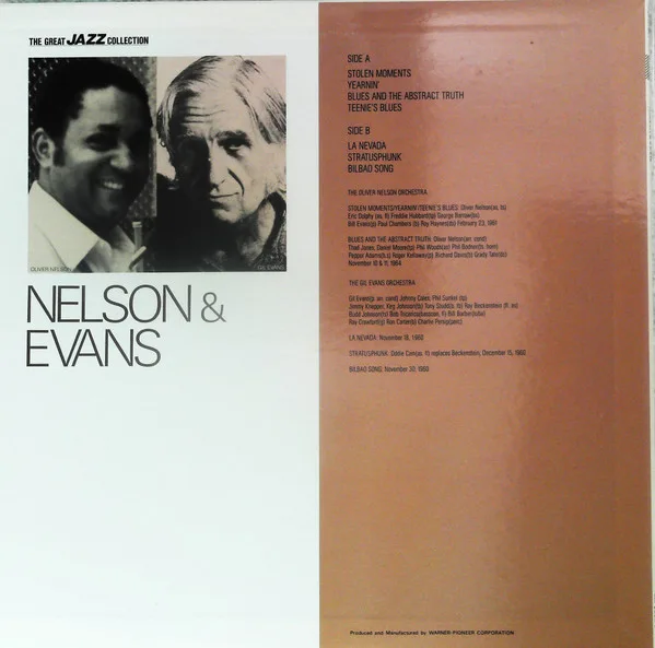 Album cover for Nelson & Evans by Oliver Nelson, Gil Evans