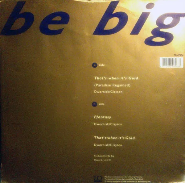 Album cover for That's When It's Gold by Be Big