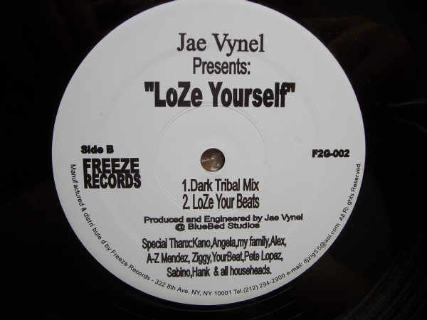 Jae Vynel - LoZe Yourself, Electronic, House, Trance, Tribal House, Freeze Records, US, Vinyl 1x 12"