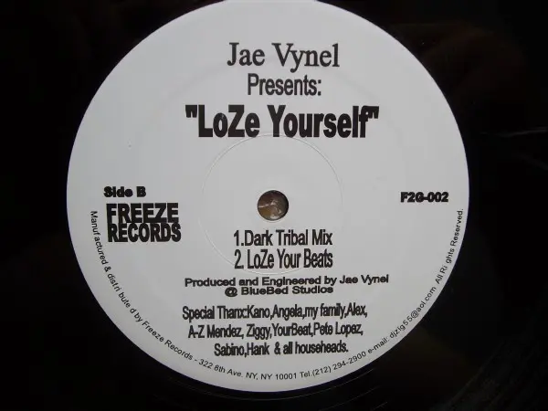Jae Vynel - LoZe Yourself, Electronic, House, Trance, Tribal House, Freeze Records, US, Vinyl 1x 12"