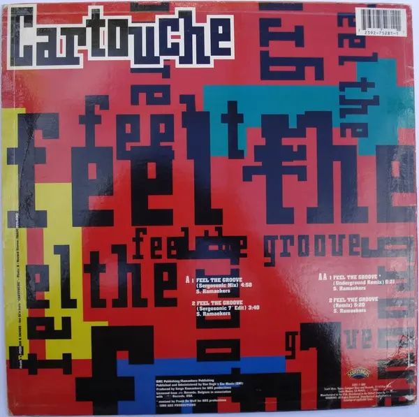 Cartouche - Feel The Groove - 1991 - House, Techno - Scotti Bros. Records - Vinyl 1x 12"