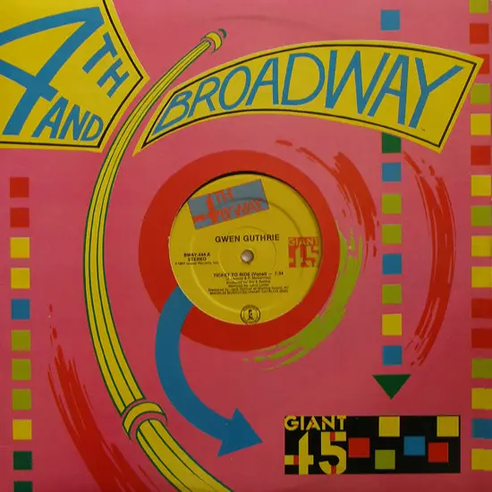 Gwen Guthrie - Ticket To Ride, Electronic, Disco, 1987 - 4th & Broadway, US, Vinyl 1x 12", 45 RPM, Stereo