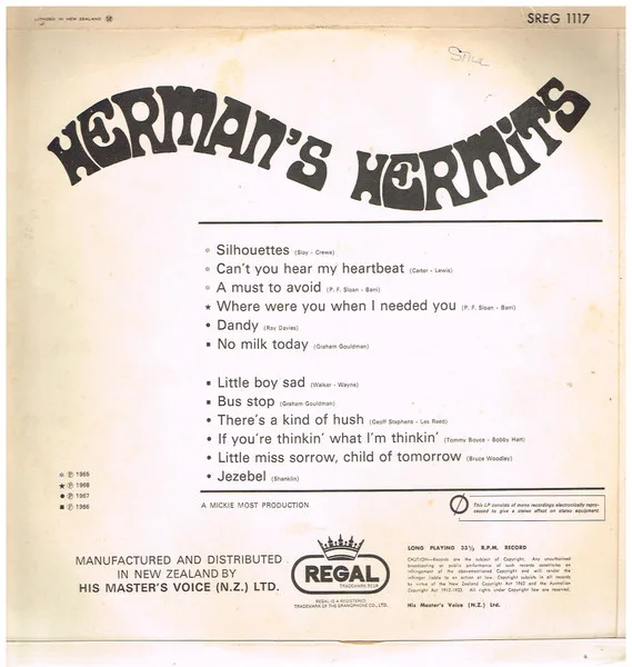 Album cover for Herman's Hermits by Herman's Hermits