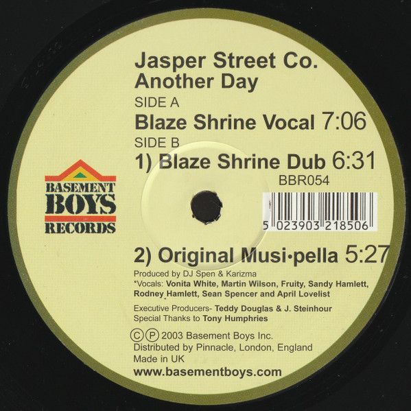 Album cover for Another Day (Blaze Remixes) by Jasper Street Co.