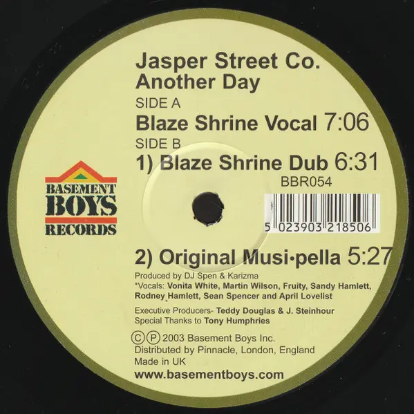 Album cover for Another Day (Blaze Remixes) by Jasper Street Co.