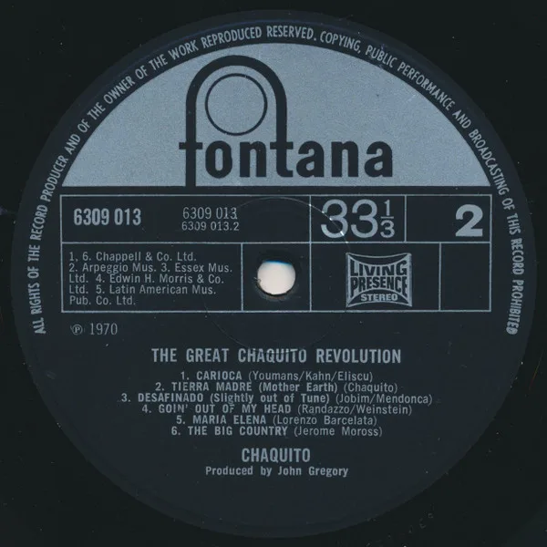 Album cover for The Great Chaquito Revolution by Chaquito