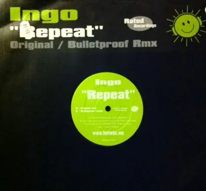 Ingo - Repeat, Electronic, Hard House, 2001 - Hotwax Traxx, UK, Vinyl 1x 12"