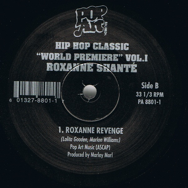 MC Shan / Roxanne Shanté - Hip Hop Classic "World Premiere" Vol.1, Hip Hop, Pop Art Records, US, Vinyl 1x 12", 33 ⅓ RPM, Comp