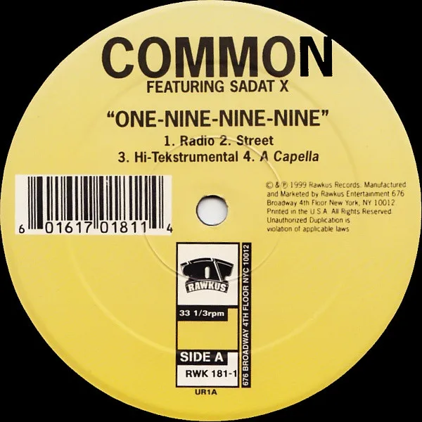 Album cover for One-Nine-Nine-Nine / Like They Used To Say by Common