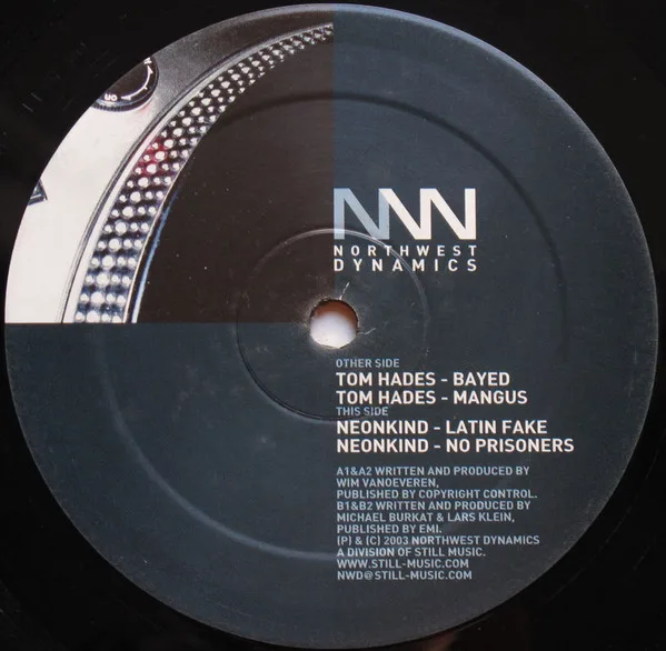 Album cover for Bayed / Latin Fake by Tom Hades / Neonkind