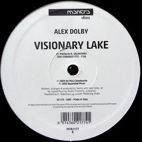 Alex Dolby - Hazy Way, Electronic, Progressive House, 2003 - Mantra Vibes, Italy, Vinyl 1x 12"