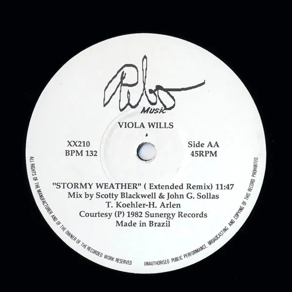 Viola Wills / Thelma Houston - Stormy Weather / Don't Leave Me This Way, Funk / Soul, Disco, Pebo Music, Brazil, Vinyl 1x 12"
