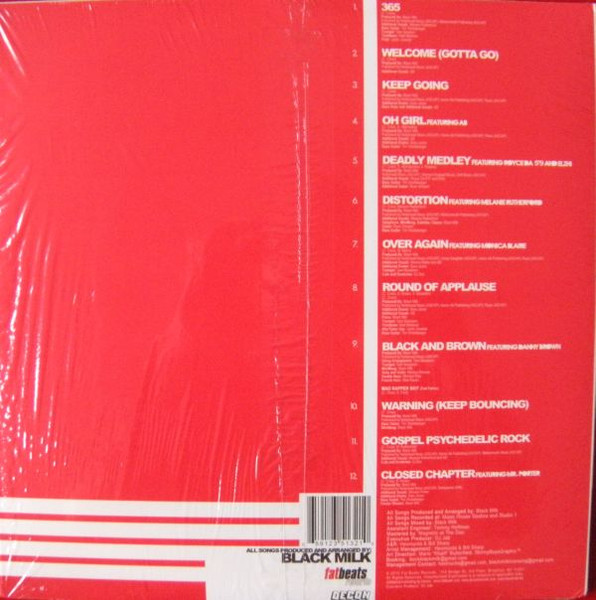 Black Milk - Album Of The Year, Hip Hop, 2010 - Fat Beats, US, Vinyl 2x LP, Album, Limited Edition Clear