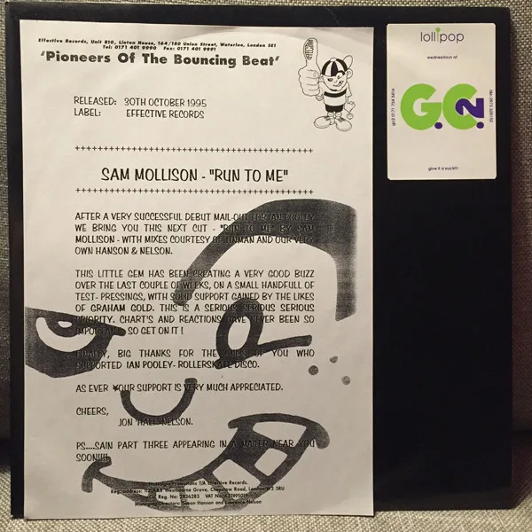 Album cover for Run To Me by Sam Mollison