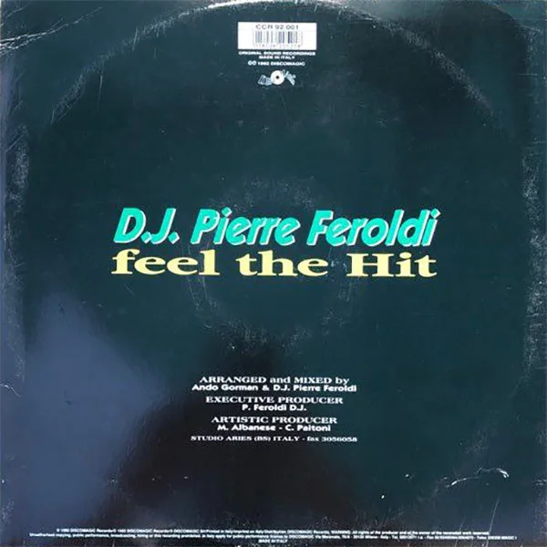 Album cover for Feel The Hit by Pierre Feroldi