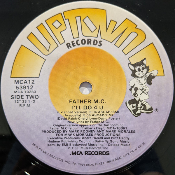 Father MC - I'll Do 4 U, Funk / Soul, Hip Hop, Contemporary R&B, 1990 - MCA Records, Uptown Records, US, Vinyl 1x 12", Single