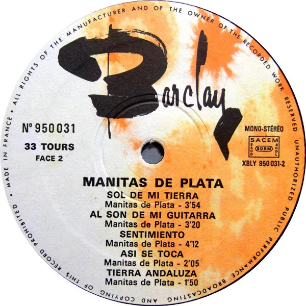 Album cover for Manitas De Plata by Manitas De Plata