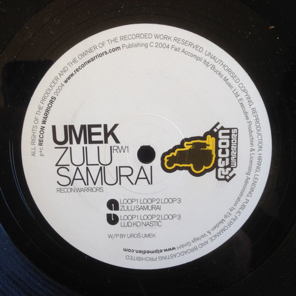 Album cover for Zulu Samurai by Umek